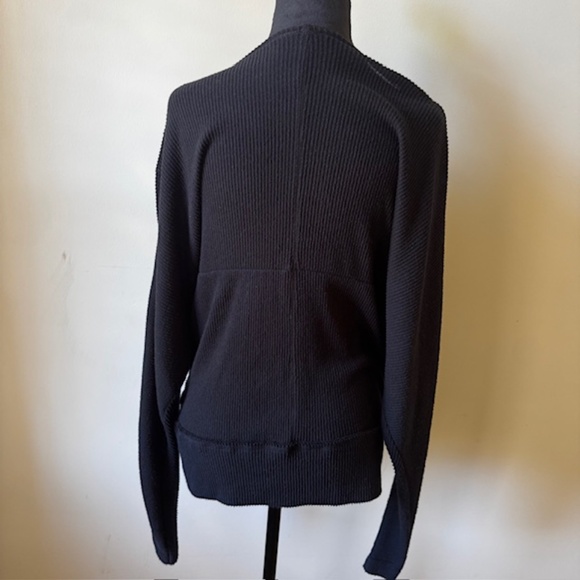 Free People Cozy With You Wrap Sweater - Size Small - Black - Picture 3 of 6